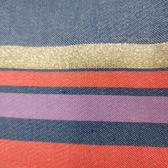 J. Crew Mini Skirt Size 2 Striped Metallic Mini Skirt - Picture 8 of 9